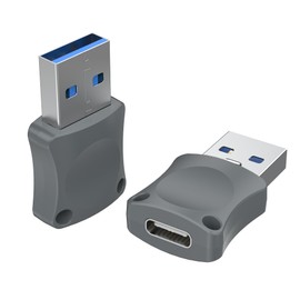 AWINNER 𝟮𝟬𝟮𝟯 𝐔𝐩𝐠𝐫𝐚𝐝𝐞𝐝 Type C to USB Adapter, USB C to USB, USBC to USB 2 Pack (Gray)