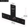 T Post Bracket 2PCS, T Flat Mending Plate for Wood