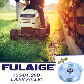 FULAIGE 756-04129B Idler Pulley Replaces 753-08171 Idler Pulley Kit, 756 04129B, 753 08171, 956-04129, 753-08068 for Cub Cadet 50" RZT 50 RZT 54 LTX 1040 LT1045 LTX 1050 LT1500 Troy Bilt 42" Mowers