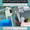 2PCS Quick Release Boat Fender Clips, Adjustable Boat Fender Hanger,