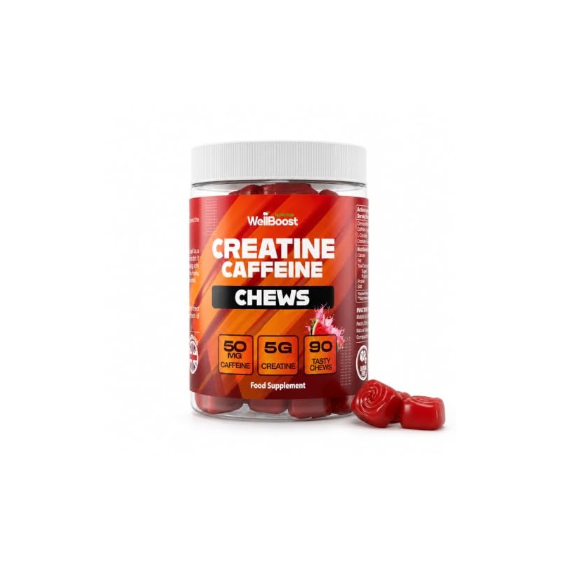 WellBoost Creatine & Caffeine Chews | 5,000mg | Watermelon |