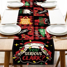 Christmas Vacation Dining Table Runner, Xmas Classic Movie You