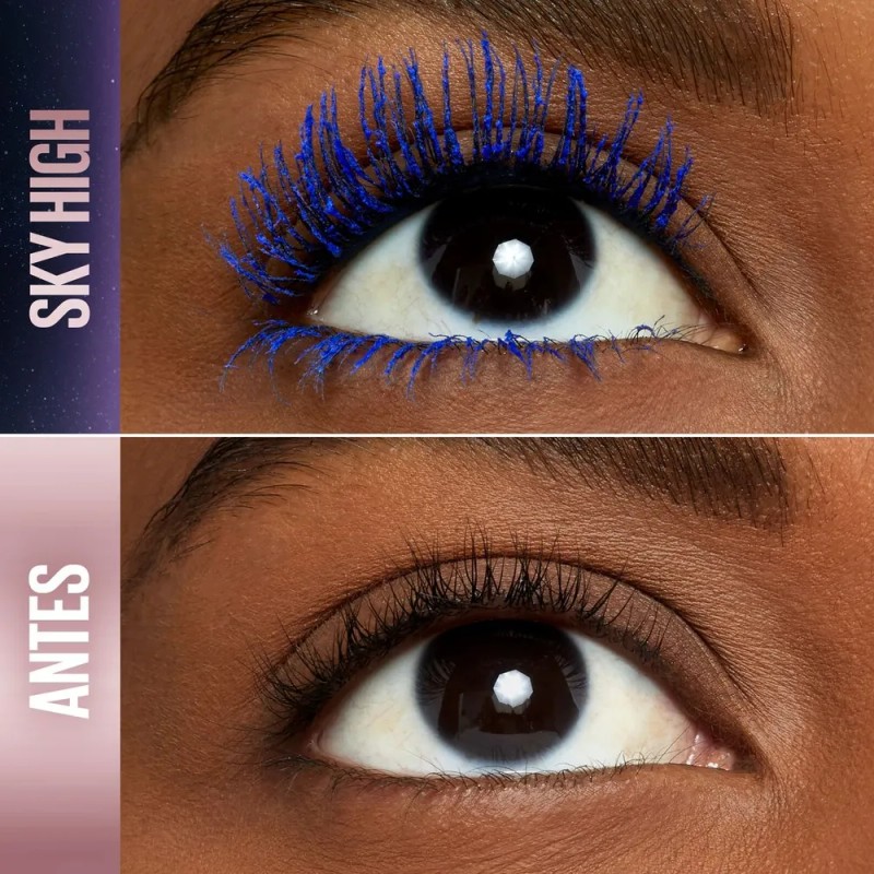 Mascara Para Pestañas Sky High Lavable De Maybelline Blue Mist