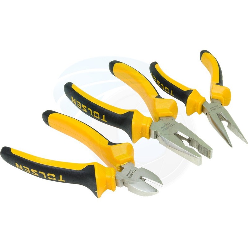 Tolsen 3pce Plier Set Heavy Duty