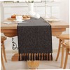 Black Table Runners 13 x 120 Inches Long Rustic Table
