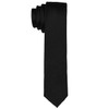 DonDon men's slim tie, 5 cm, plain, matt, shiny and