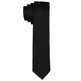 DonDon men's slim tie, 5 cm, plain, matt, shiny and striped. -