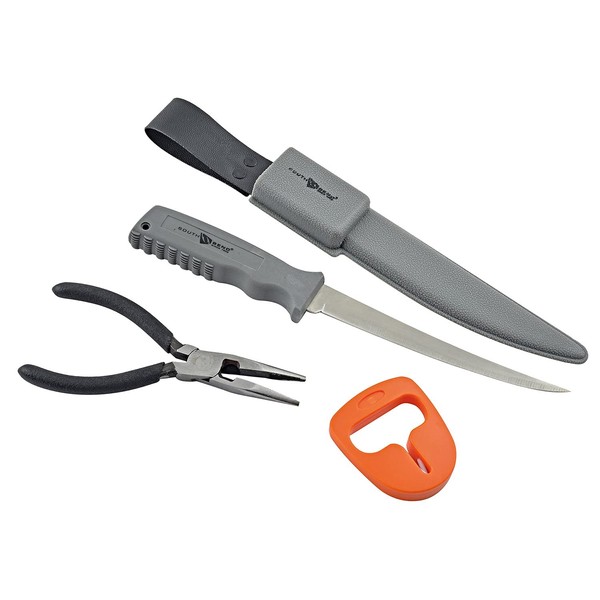 South Bend 4 Piece Combo Pack with Fillet Knife &