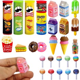 Gnome Accessories, 29 Pieces Miniature Dollhouse Accessories, 1:12 Miniature Food Set, Miniature Food and Drink, Dollhouse Food Accessories, Christmas Miniature Ornament