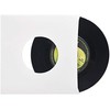 Vision Media® 12'' Vinyl White Card Record Sleeve with Hole