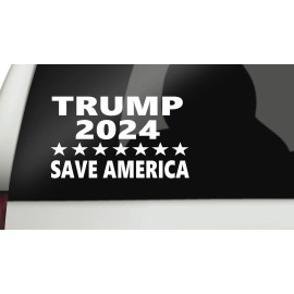 Sticker Tiger White Trump 2024 Save America, Make America Great Again Sticker Decal MAGA