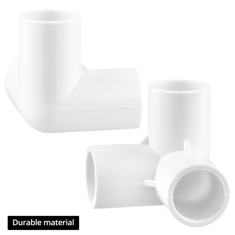 QWORK® 10PCS 3 Way Pipe Fittings, 20mm / 1/2" Inner