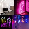 Maxlaxer Purple Neon LED Strip Lights, 16.4ft 12V Waterproof Flexible
