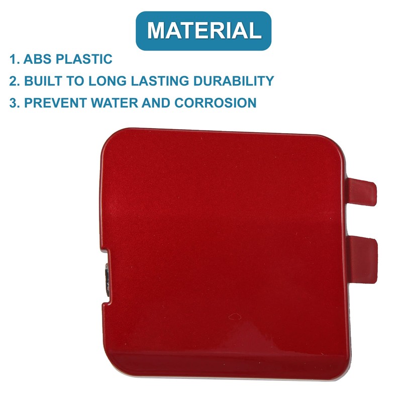X AUTOHAUX Car Right Side Rear Bumper Tow Hook Cover