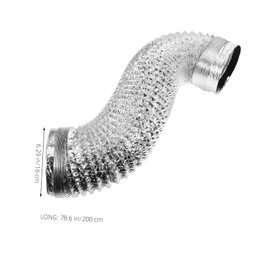 KONTONTY Flexible Foil Exhaust Hose Chimney Flue for Kitchen Range Hood Venting Easy Installation Practical Design
