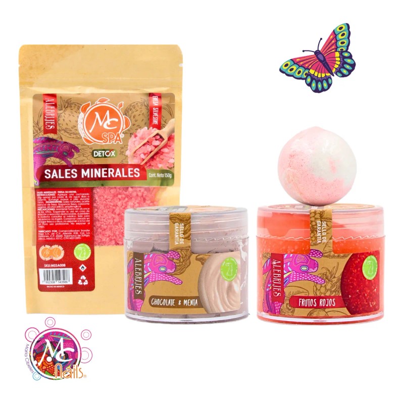 Kit Mc Spa Cremas, Exfoliantes, Pies, Manos + Tina Pedicura.