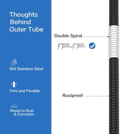 RUMOSE 70 inches Shower Hose Extra Long Stainless Steel Shower Tube Attachment Flexible Handheld Shower Sprayer Hose, Oil Rubbed Bronze