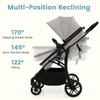 INFANS 2 in 1 Baby Stroller, Convertible Stroller with Bassinet