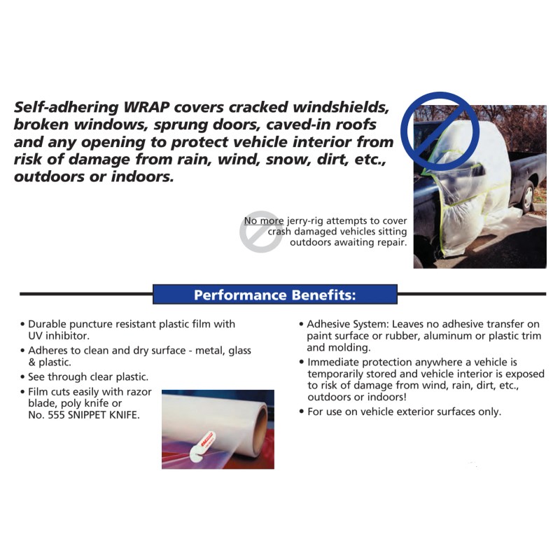 RBL Continuous Roll Self-Adhering Collision Wrap - 30" x 100'