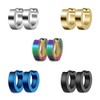 CrazyPiercing Stainless Steel Mens Womens Hoop Earrings Piercings Huggie Hypoallergenic