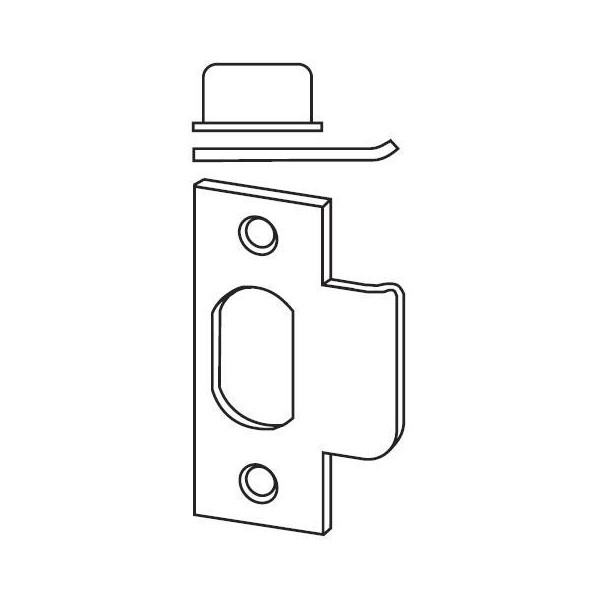 Schlage 10-001-605 T-Strike with Square Corner, 605 - Polished Brass,