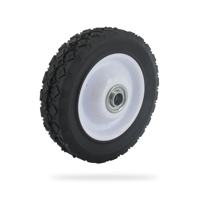 Universal Steel Wheel with Offset Hub for Garden Tools -