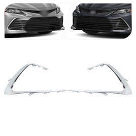 Front Lower Grille Grill Trim Molding For 2021-2023 Toyota Camry LE XLE Bumper Side Trim Set Left Right Chrome Housing 5271306120, 5271206120