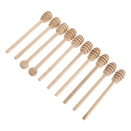FELTECHELECTR 10Pcs Honey Dippers Food Grade Honey Stirring Rods for Syrup and Viscous Liquids Honey Tool for Hotel Family Dinner and Parties
