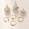Gold Rings for Women Non Tarnish Chunky Gold Rings Stackable