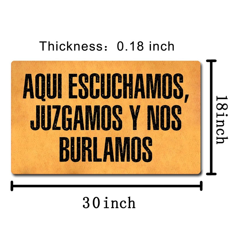 Funny Welcome Doormat with Rubber Back 18"(W) x 30"(L)Things to