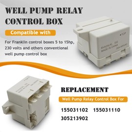 Well Pump Relay Control Box for Franklin Control Boxes 5 to 15hp, 230 Volts and Others Conventional Well Pump Control Box Replace 155031102 155031110 305213902
