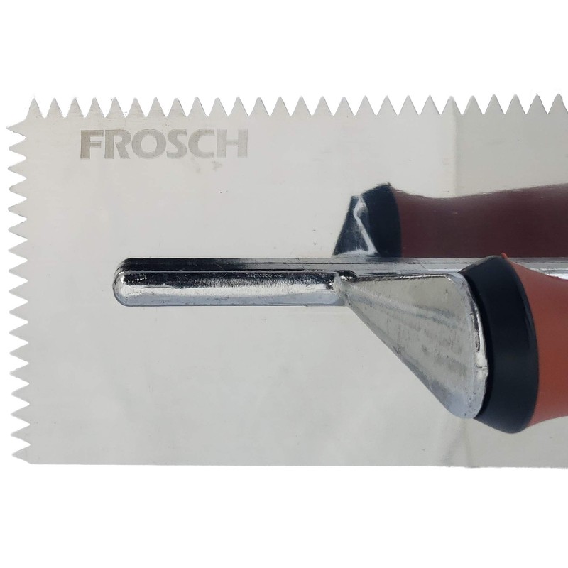 Frosch Stainless Steel V-Notch Tile Trowel (1/4")