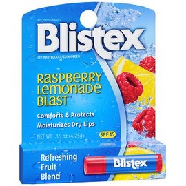 Blistex Raspberry Lemonade Blast Lip Protectant/Sunscreen SPF 15 - 24 ct, Pack of 5