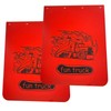 BST BSSP Universal Red Mud Flaps for Semi Trucks, 24''X30''
