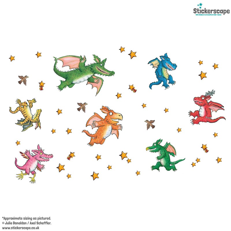 Stickerscape Zog and Dragons Wall Stickers - Dragons Wall Decor,
