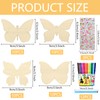 Butterfly Craft Set, 40 Pieces Butterflies Wooden Children's Birthday Crafts,