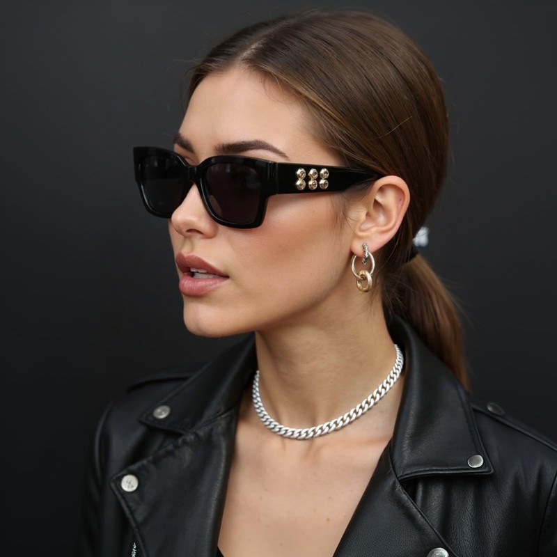 ALYXUY Sliver Necklace for Women,Dainty Chunky Sliver Necklace Sliver Chain