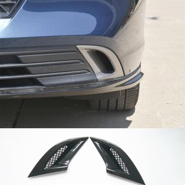 ZiWen New Front Bumper Air Vent Rear Bumper Reflector Cover Trim for Honda Accord 2023 2024 (Gloss Black, Front)