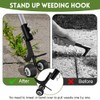 OFFCUP Crevice Weeding Tools with Wheels, 2 in 1 Sidewalk