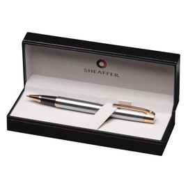 Sheaffer 300, Brushed Chrome, Gold Tone Trim, Rollerball (E1932751)