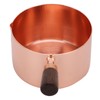 Sauce Pan Wooden Handle Rose Gold Stainless Steel Sauce Pot
