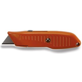 12 Pack Lutz 30182#82 Safety Nose Retractable Blade Utility Knife - Orange (82-OR)