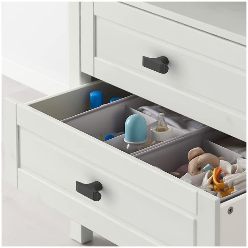 Amerdeco 10 Pack Matte Black Cabinet Knobs 2 Inch(50MM) Kitchen