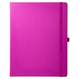 Office Works, Picasso Notebooks 80-Sheet Ruled 80gsm Fine Journal, 7.5 inches x 9.75 inches, Fuchsia