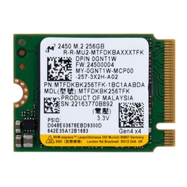 Computer Upgrade King 256GB M.2 2230 Gen 4 PCIe NVMe (MTFDKBK256TFK) Internal Solid State Drive (SSD) Bulk_Micron_OEM Tray