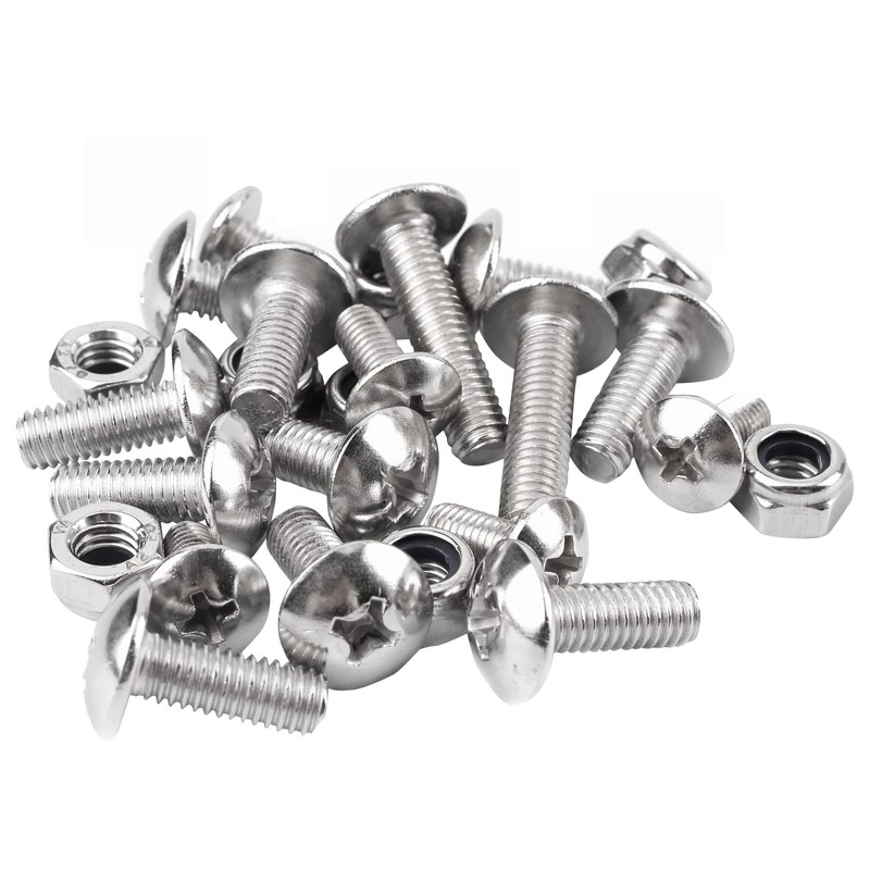MOTOALL 25 Piece Fender Bolts Screws Nut Mount Kit Plastics