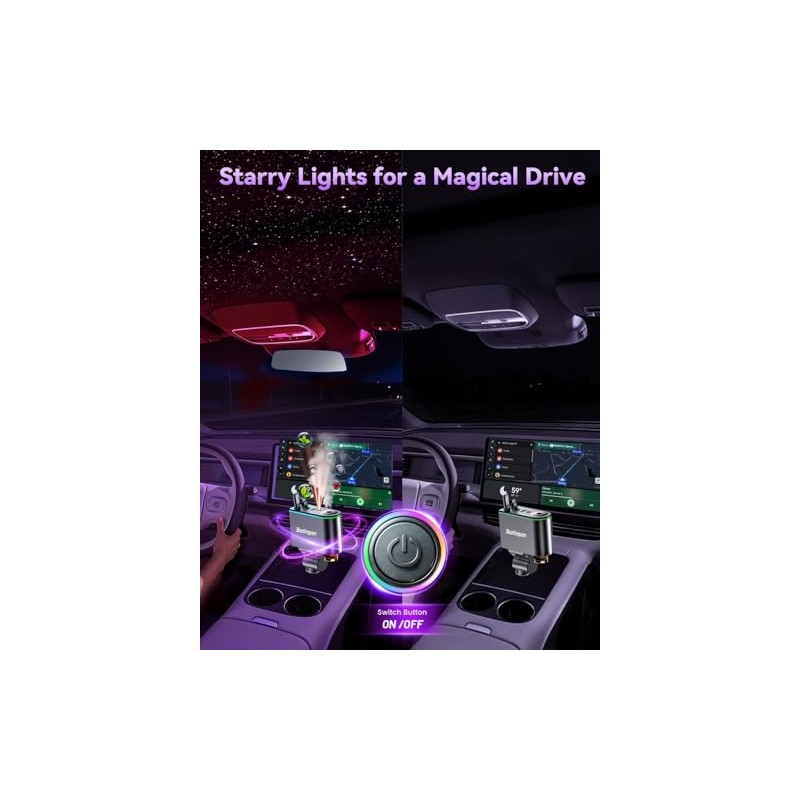 5-in-1 Retractable Car Charger & Aromatherapy Diffuser