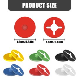 WELANE Race Bib Clips, 24 Pairs Mini Plastic Race Number Buckles for Marathon, Track and Field Event (Bulk)