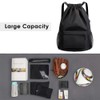 RITUEXCESS Drawstring Backpack Sports Gym Bag with Shoe Compartment, Women