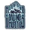 DestinationVinyl 2 x 10 cm Mountains Ski Snowboard Vinyl Sticker